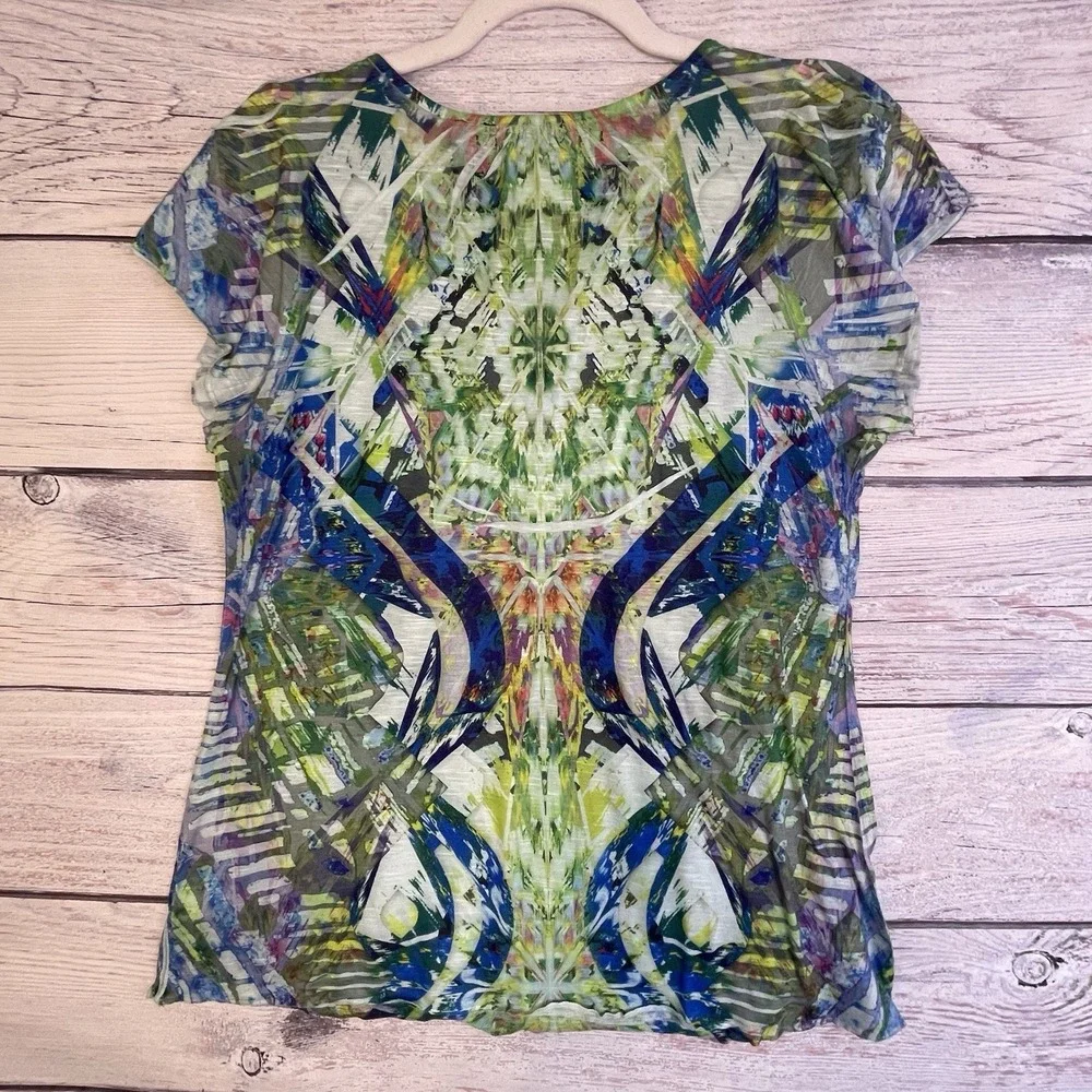 Apt 9 and One World Top Size L Women's Boho Rhinestones 2 for $10 - Picture 5 of 13